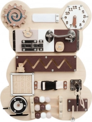 Drvena manipulativna i senzorička ploča Medvjed