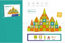 Magnetisches Konstruktionsset 79 Teile