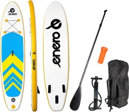 napuhujući paddleboard Enero 320 × 76 × 15 cm – žuto-plavo-bijeli SUP set