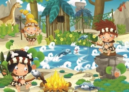 Puzzle Picnic preistorico - 100 pezzi