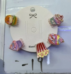 Sponke za lase – sladkarije, komplet 5 kos