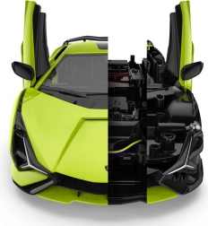 Lamborghini Sian green model 1:18 by Rastar - remote-controlled car with body kit