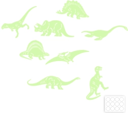 Világító dinoszaurusz alakzatok a sötétben