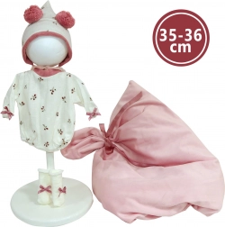 Outfit for New Born Doll 35–36 cm with Blanket and Accessories