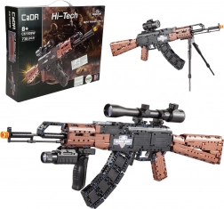 CaDA Building Kit – AK-47 Brick Rifle with 738 Pieces
