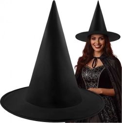 Cappello da strega RUHHY per Halloween, nero universale