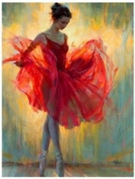 Diamantová mozaika - Baletka