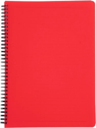 Kroužkový blok A4 Classic červený