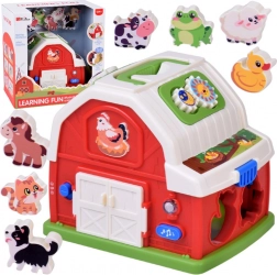interactive musical farm – educational house with animal sounds and shape sorter