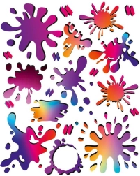 Colorful Naplamki Iron-on Patches – Clothing Set