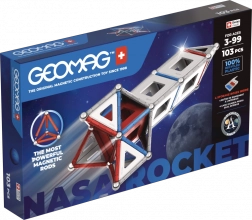 GEOMAG NASA Magnetic Construction Set – Rocket, 103 Pieces