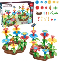Construction Set Flower Garden DIY, 148 pieces