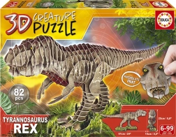 3D Puzzle T‑Rex 82 Pieces EDUCA