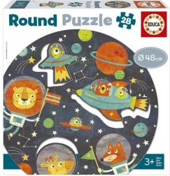 Educa okrúhle puzzle vesmír, 28 dielikov