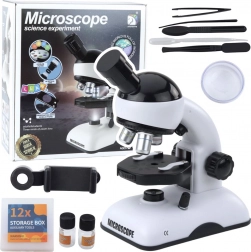 Educatieve microscoop met telefoonhouder en accessoires