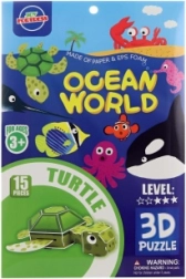 3D habszivacs puzzle – teknős