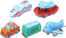 Metal køretøj 6 cm med pull-back