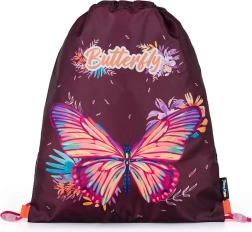 drawstring gym bag butterfly