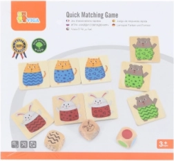 VIGA wooden game quick matching 27 pieces