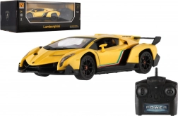 rc auto lamborghini 1:24 met verlichting 2,4 ghz, geel