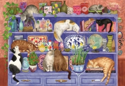 Puzzle Gatti nello Scaffale 200 Pezzi