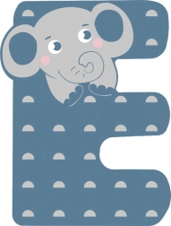 small foot lettre en bois E