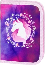 Astuccio scolastico a un piano con motivo di cavallo