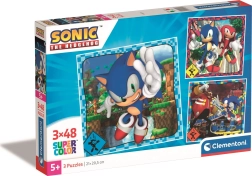 Puzzle 3×48 pieces CLEMENTONI SONIC