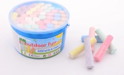 Stoepkrijt in een emmer, 50 stuks