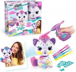Airbrush Studio Kitty – creative plush toy for coloring