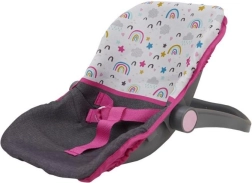Rainbow doll car seat