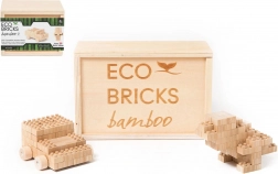 Dřevěná stavebnice 45 dílků v krabičce