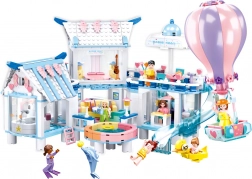 Schwimmende Villa mit Pool