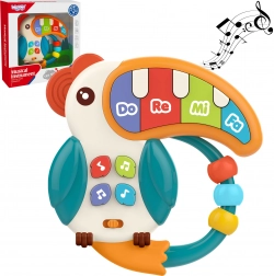 Woopie pianolino musicale e massaggiagengive pellicano 3 in 1 per bambini