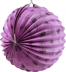 Halloween lampion pókmintával, 25 cm