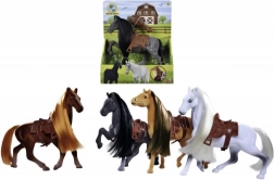 giocattolo cavallo 19 cm con sella e pettine – NATURE WORLD