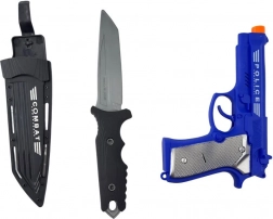 Police toy set PLEJO with sound pistol and knife