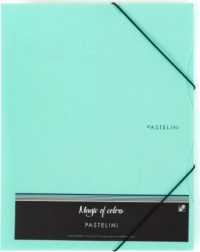 Zložka s gumičkou A4 PASTELINI zelená PP