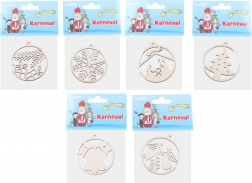 Decorazione natalizia in legno 63 mm