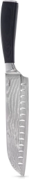 Coltello da cucina Santoku in acciaio damasco 31 cm