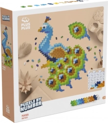 Plus-Plus color-by-number building - peacock