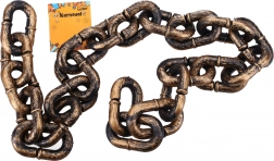 Karneval gylden kæde 1 m