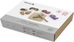 Set in legno per il taglio delle verdure per bambini