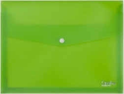Priestorová obálka A4 so zapínaním na gombík, zelená Opaline