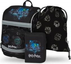baagl školski set 3 u 1 harry potter hogwarts lumos – aktovka, pernica i vrećica