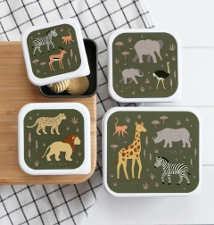 Set of Four Snack Boxes A Little Lovely Company – Savanna