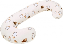 Universal C-shaped nursing pillow New Baby Sheep, beige