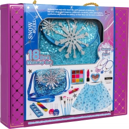 Make-upset voor kinderen met ijsblauwe rok