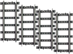 Byggesæt BLOXO lige skinner til tog og sporvogne RAPPA – 4 stk.