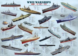 EUROGRAPHICS Puzzle World War II Warships 1000 pieces